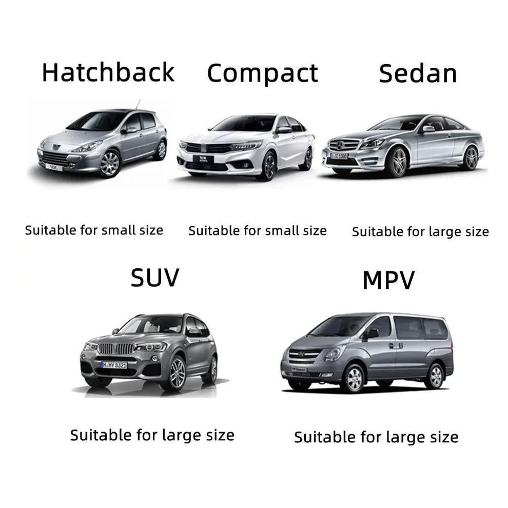360° Rotating Car Sunshade Umbrella – UV Protection Windshield Cover with Bendable Handle