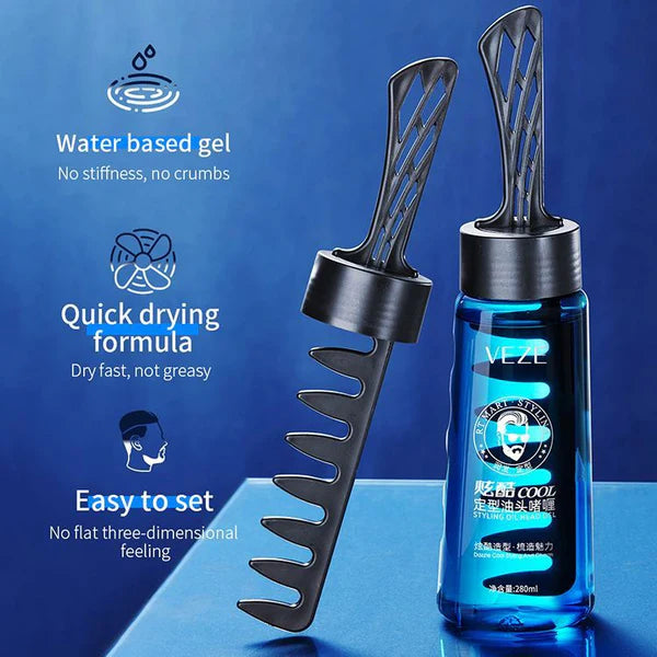 Hair Styling Wax With Comb