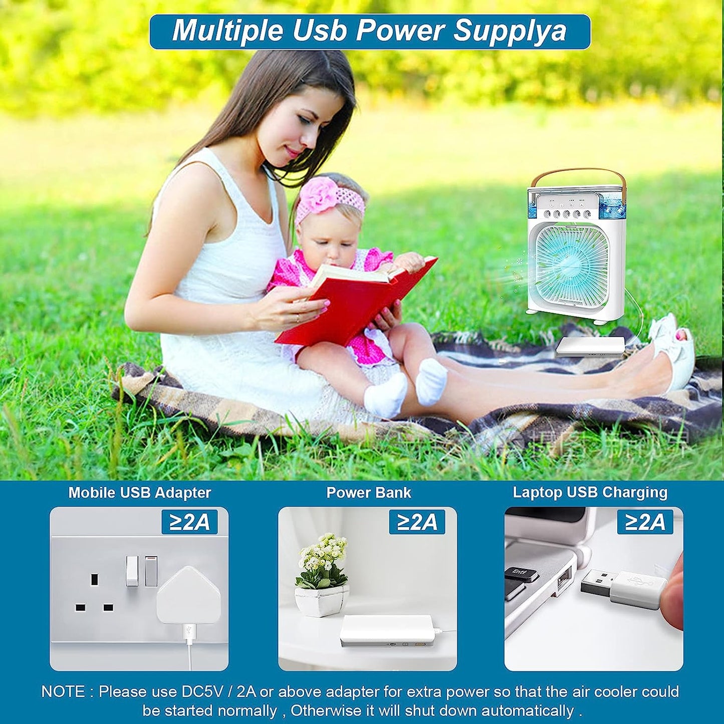 PORTABLE MINI AIR COOLER FAN